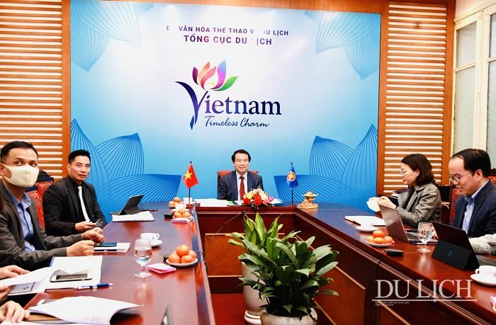 Phó Tổng cục trưởng Tổng cục Du lịch Hà Văn Siêu chủ trì đoàn Việt Nam tham dự trực tuyến Hội nghị Cơ quan du lịch quốc gia ASEAN lần thứ 53